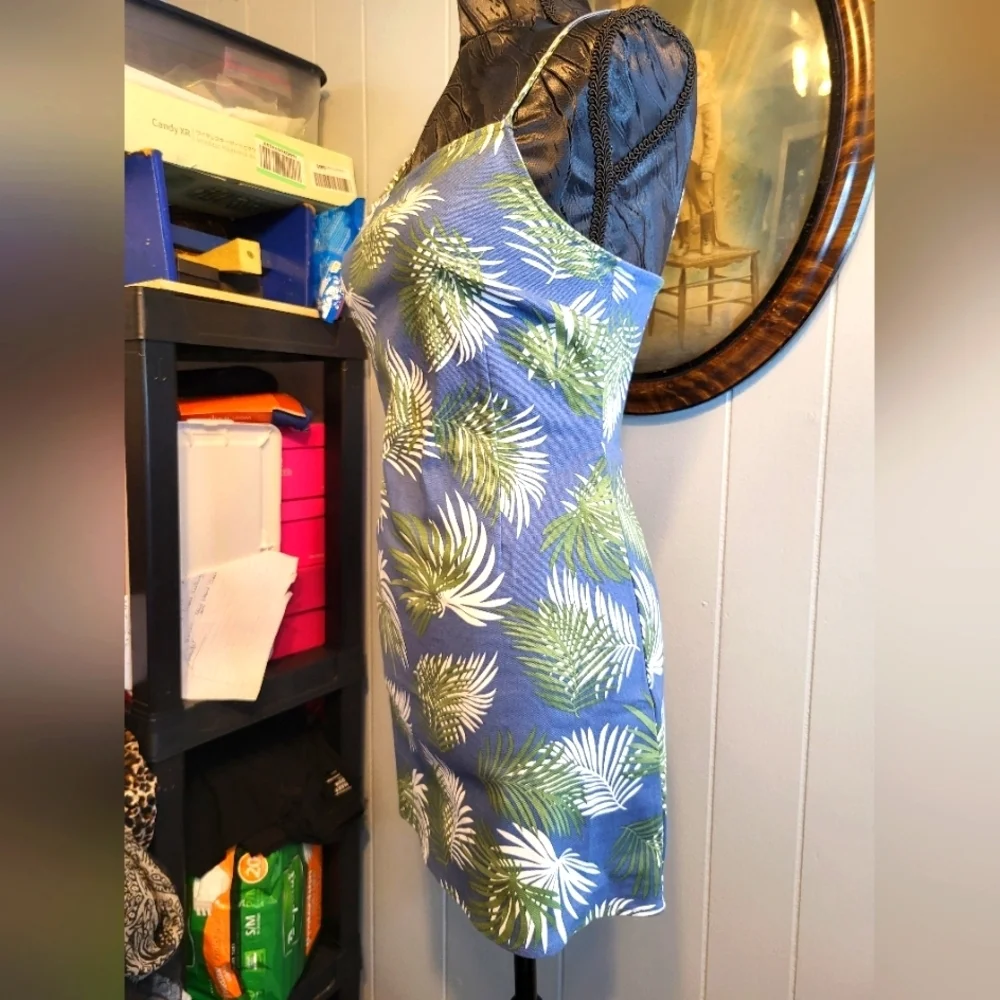NWT Urban Outfitters XS Sundress Palm Leaf mini dress - Picture 8 of 14